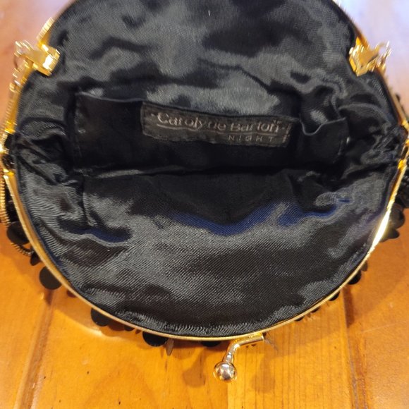 Black Sequin Evening Bag - Picture 4 of 6